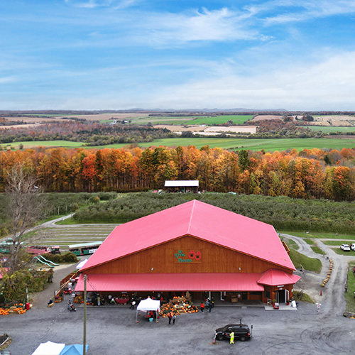 Vue aérienne du Verger Gros Pierre
