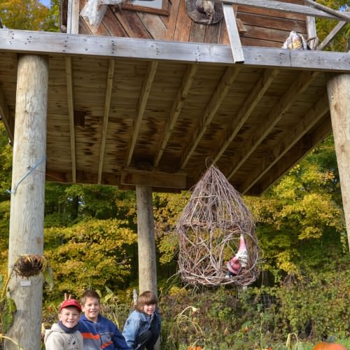 La maison de la sorcière Orise à la foire aux citrouilles