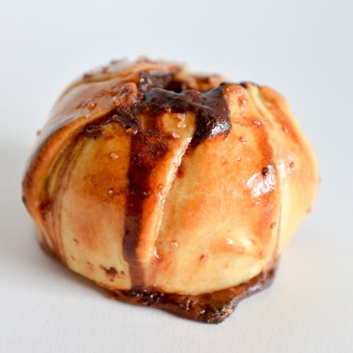 Un baluchon au chocolat et pomme du Verger Gros Pierre

